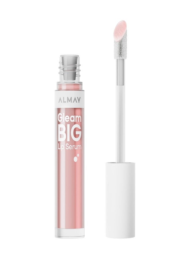 Almay Gleam Big Lip Serum, Hydrating and Moisturizing, Hypoallergenic Lip Gloss, Non-Sticky, 100 Positively Pink, 0.13 fl oz - Image 1